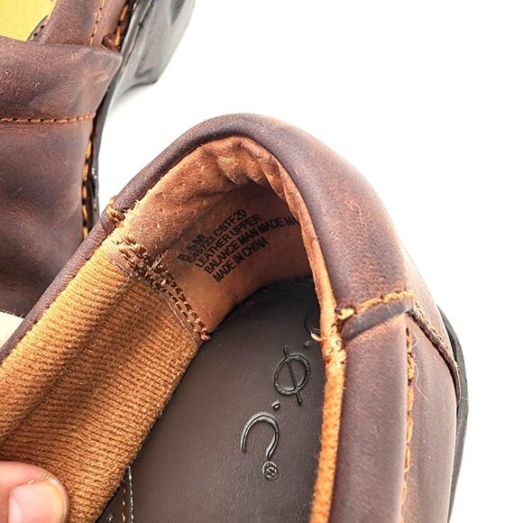 B.O.C. Women's Brown Leather Clogs Size 8.5 M - Picture 6 of 10